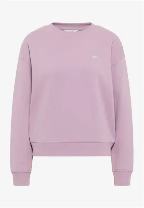 Lee Girls' brushed sweatshirt Crew SWS L53LSRA39 plum