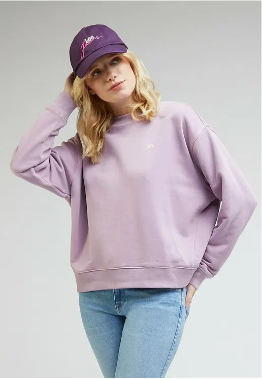 Lee Girls' brushed sweatshirt Crew SWS L53LSRA39 plum