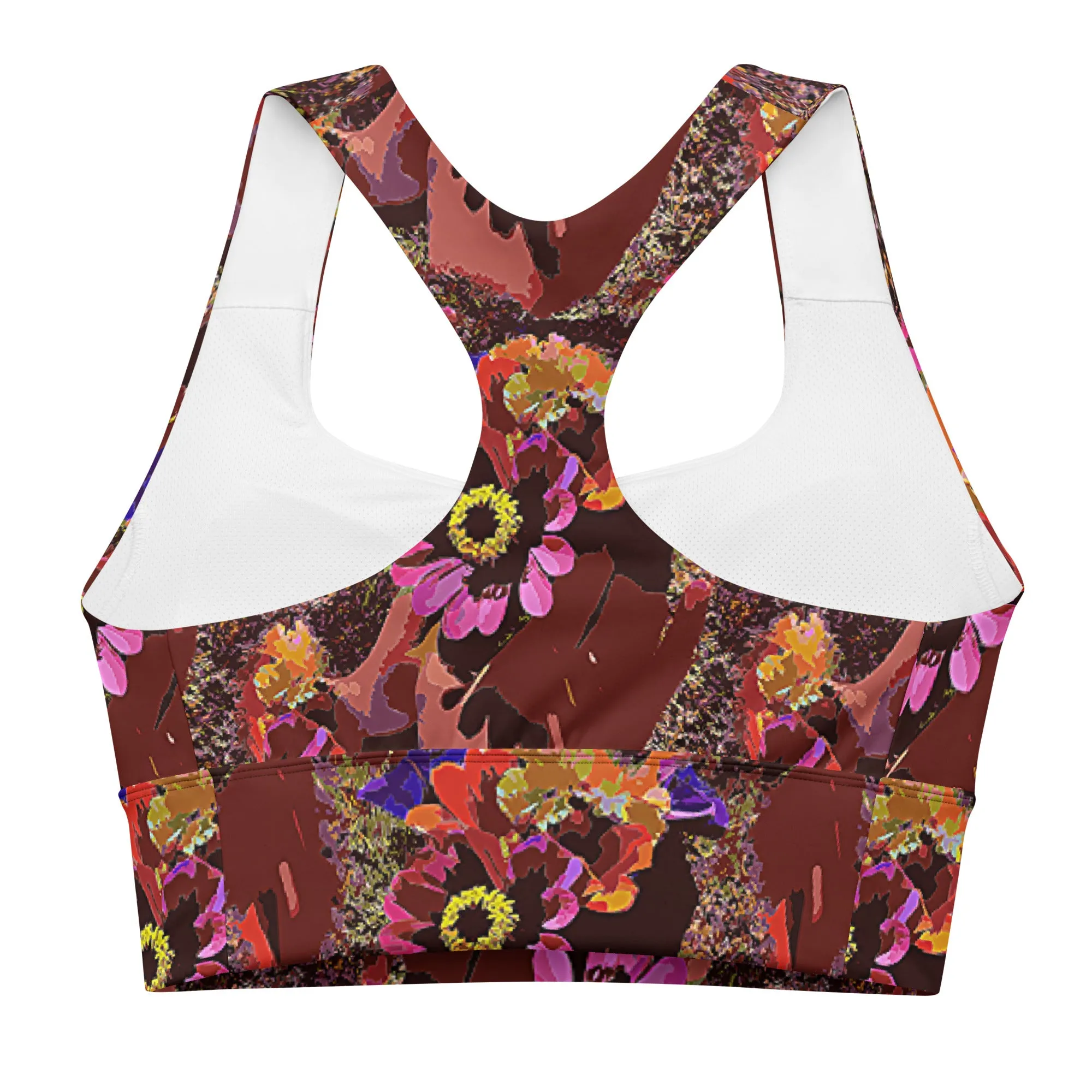 Longline sports bra Handful of Flowers