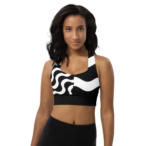 Longline sports bra Monochrome