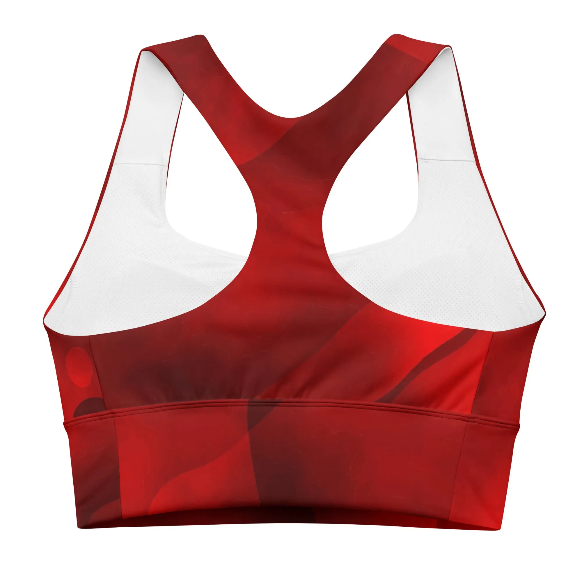 Longline sports bra True Red