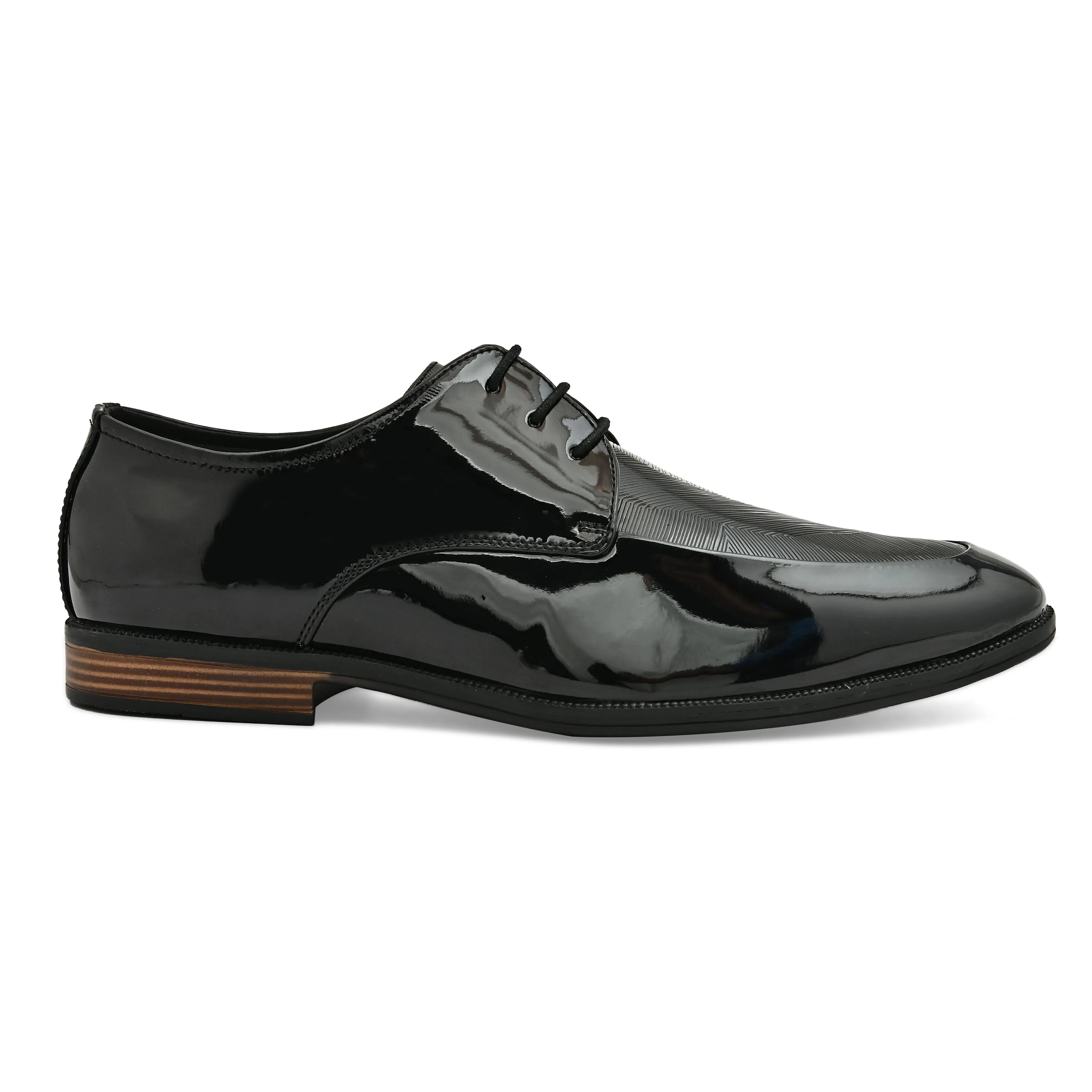 Lure Black Patent Derby Shoes