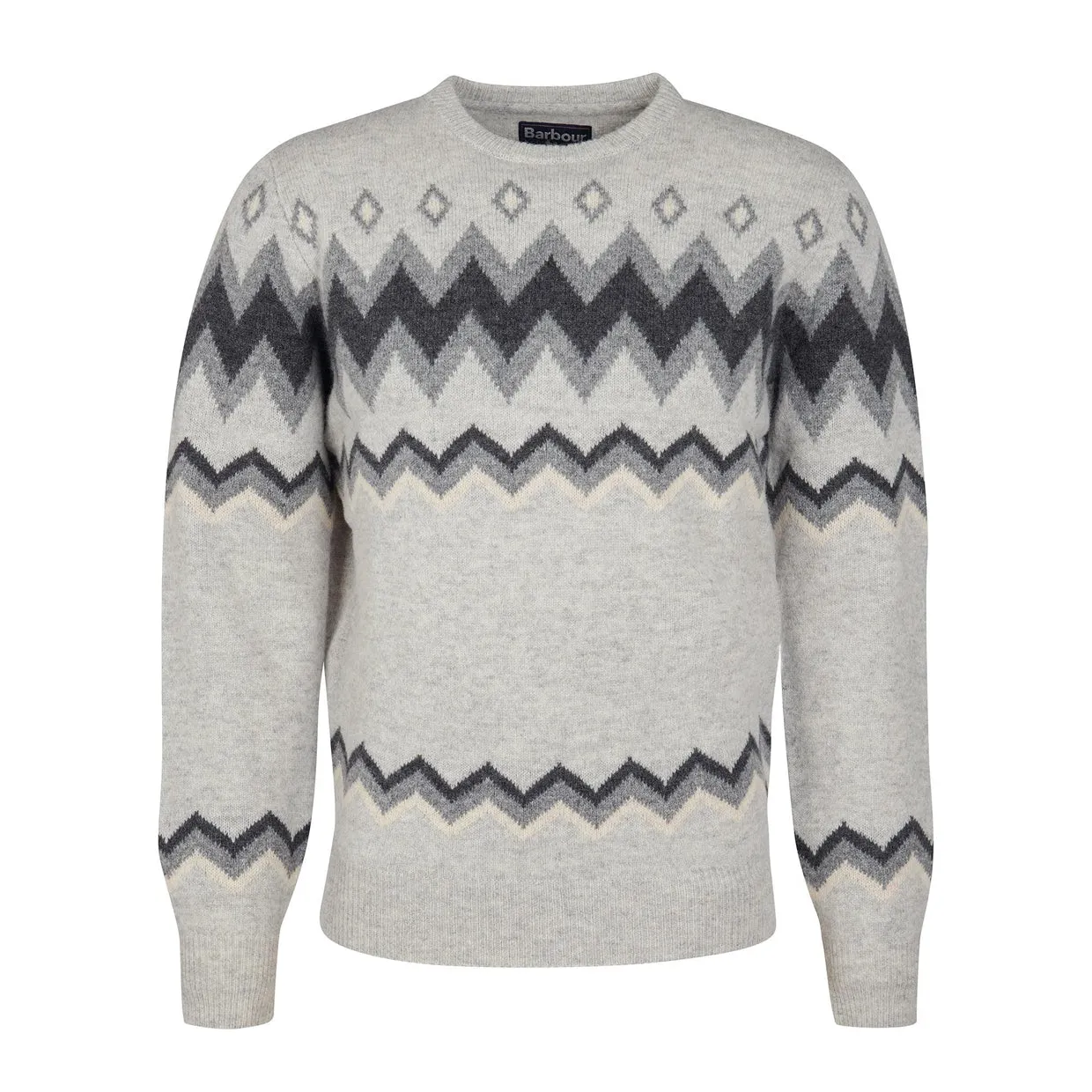 Maglione Uomo Barbour Regis Fairisle Grigio Multicolor