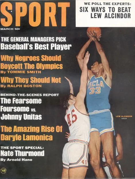 March 1968 SPORT Cover (Lew Alcindor, UCLA)