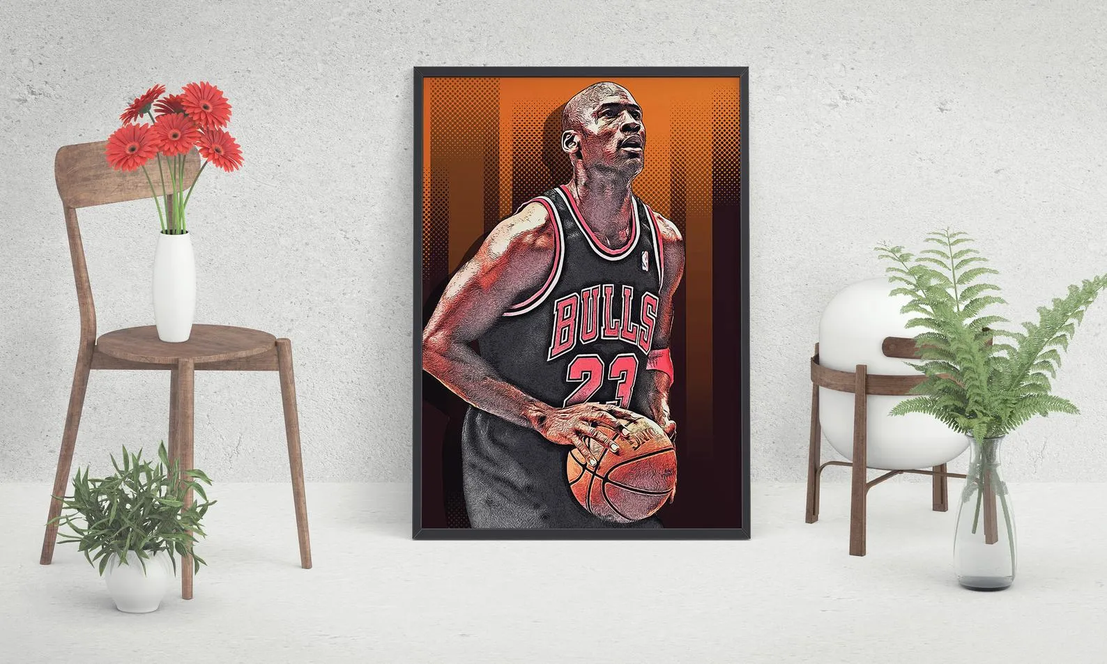 Michael Jordan Custom Poster. Michael Jodan Rolls, Custom Sport, Home decor, Wall Hanging