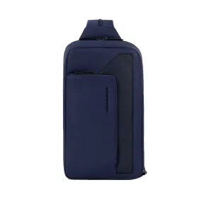 Monospalla Uomo Porta iPad mini PIQUADRO in Pelle Blu Linea Aye - CA6205W119