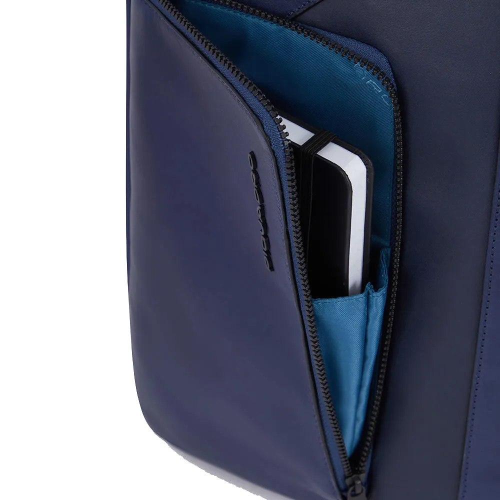 Monospalla Uomo Porta iPad mini PIQUADRO in Pelle Blu Linea Aye - CA6205W119