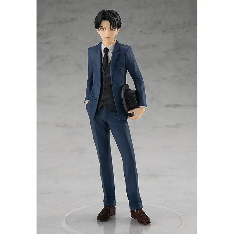 Original Good Smile Company Attack On Titan Levi Ackerman Uniform Version Pop Up Parade Collectible Anime Figure