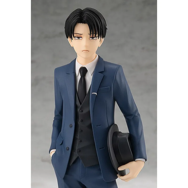 Original Good Smile Company Attack On Titan Levi Ackerman Uniform Version Pop Up Parade Collectible Anime Figure