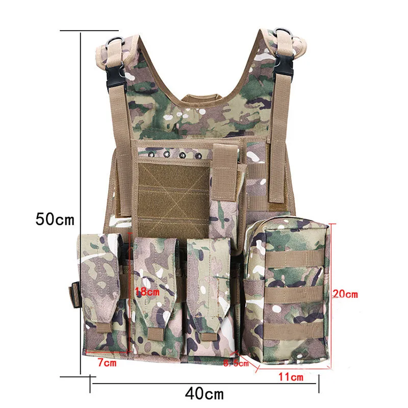 Outdoor Camo Amphibious  Module Multifunctional Vest