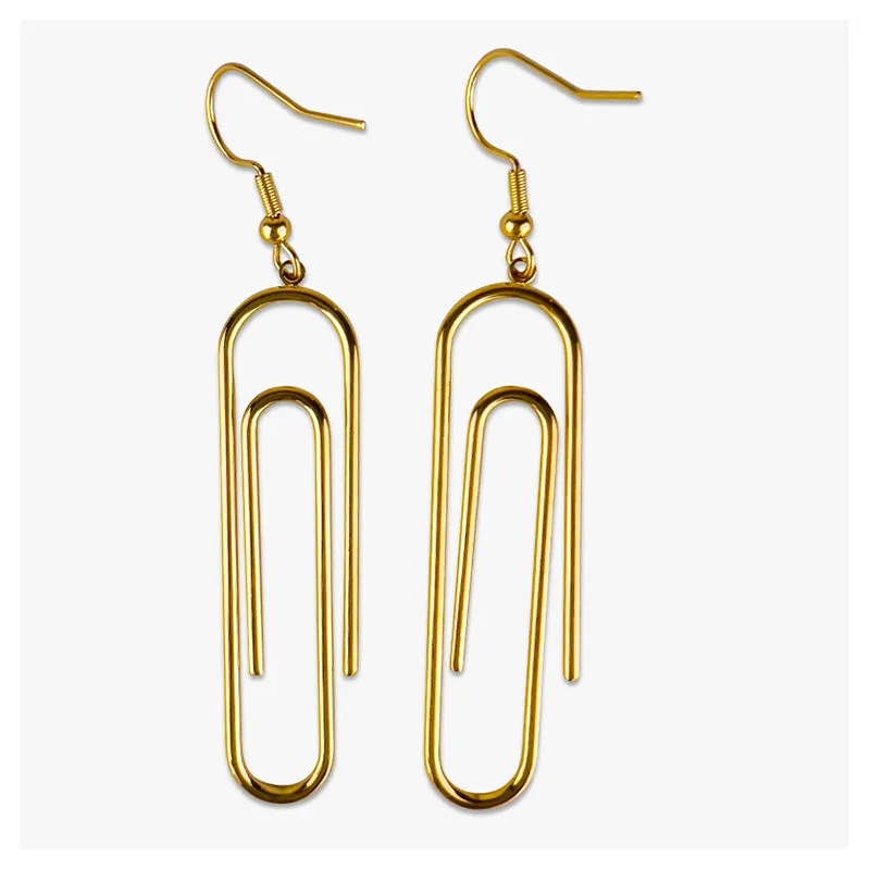 Paperclip Dangle Earrings