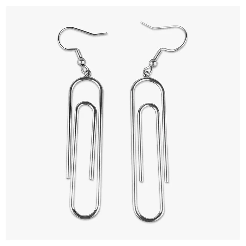 Paperclip Dangle Earrings