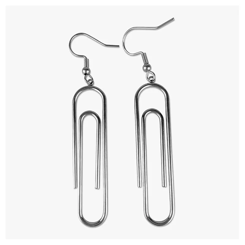 Paperclip Dangle Earrings