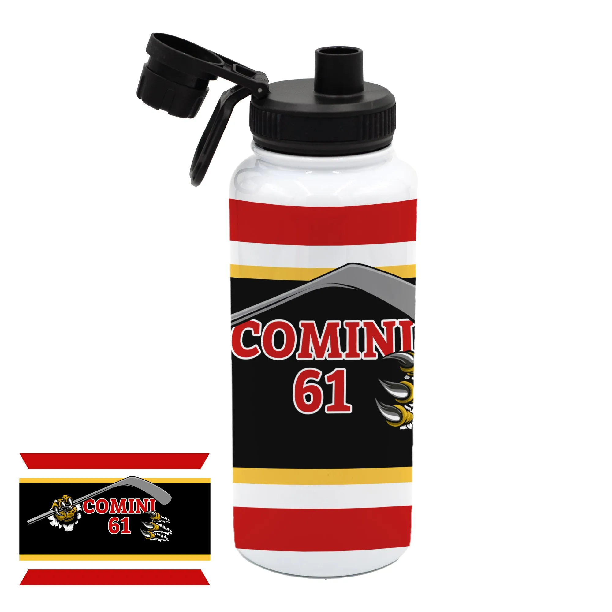 Personalized 32 oz Sport Water Bottle - SPORT THEME