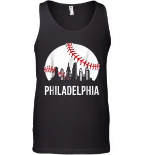 Philadelphia Downtown Baseball Philly Skyline Tank Top