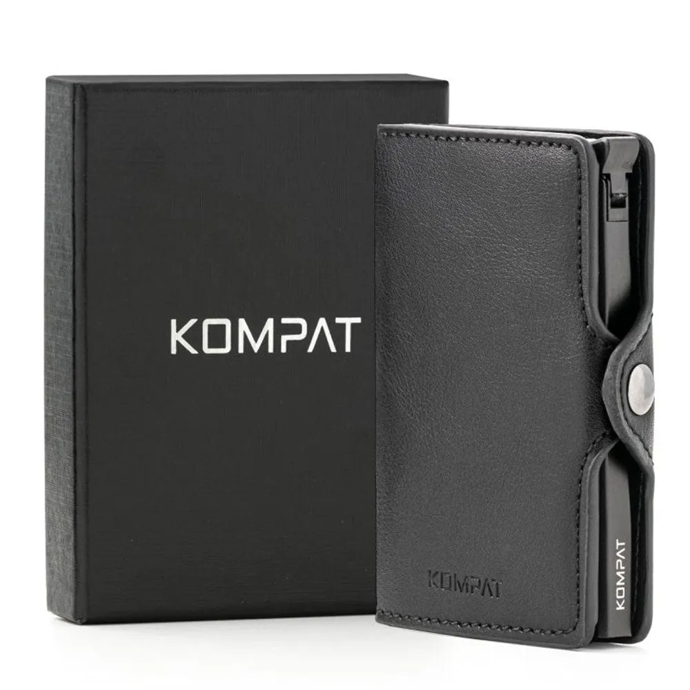 Portacarte KOMPAT linea Kompat S con RFID Colore Nero Essenziale