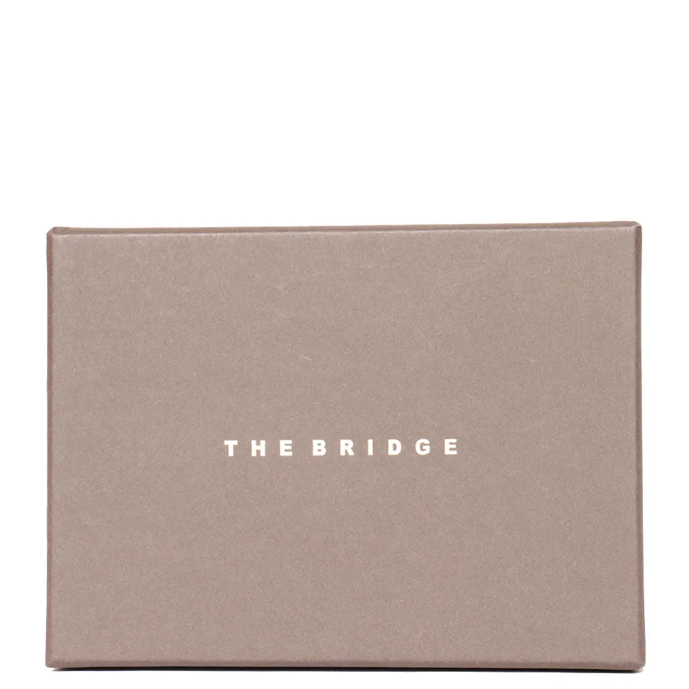 Portafoglio Verticale Portacarte THE BRIDGE In Pelle Marrone linea Story Made in Italy