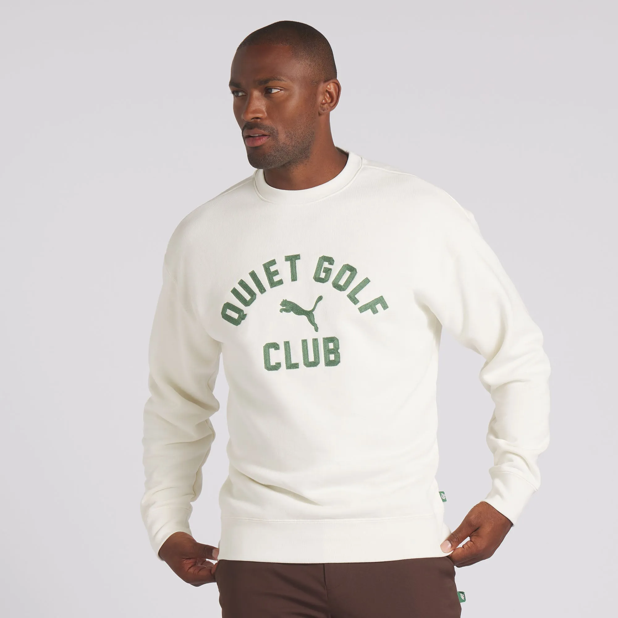 Puma x Quiet Golf Graphic Crewneck Golf Sweatshirt