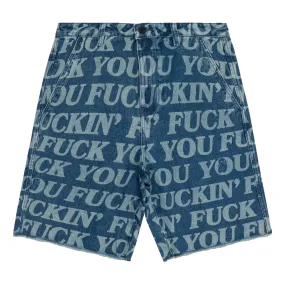 RIPNDIP FUCKIN FUCK DENIM SHORTS-MULTI