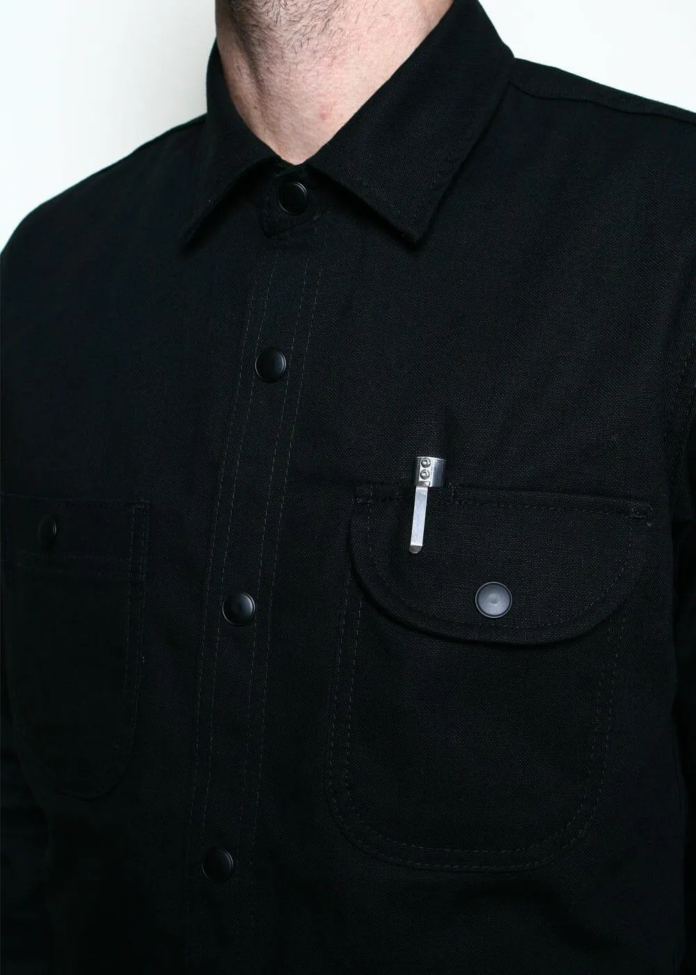 Rogue Territory - Service Shirt Black Canvas Selvedge