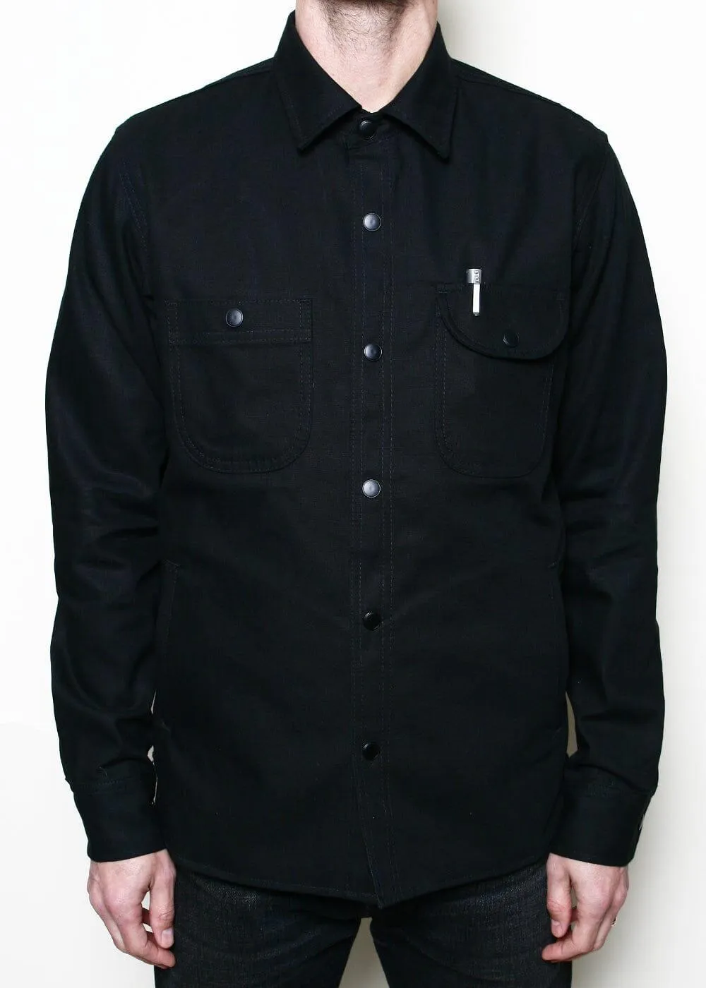 Rogue Territory - Service Shirt Black Canvas Selvedge