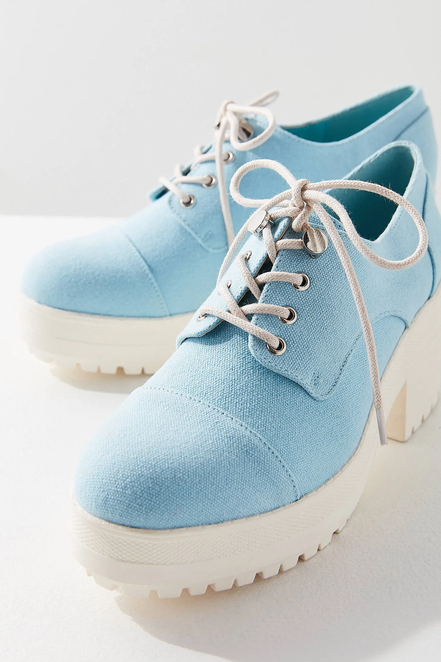 Sadie Denim Bubble Toe Oxford Shoe