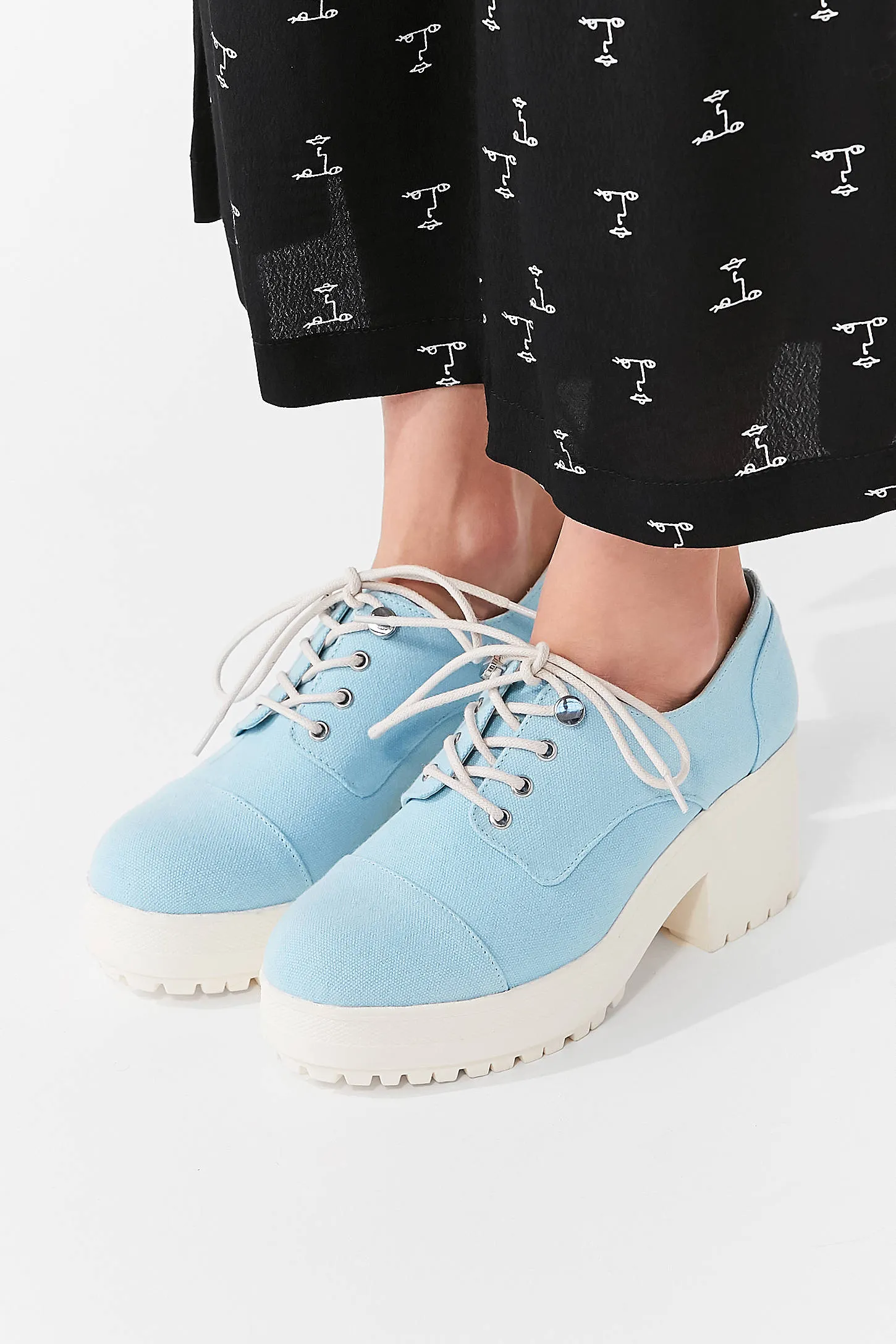 Sadie Denim Bubble Toe Oxford Shoe