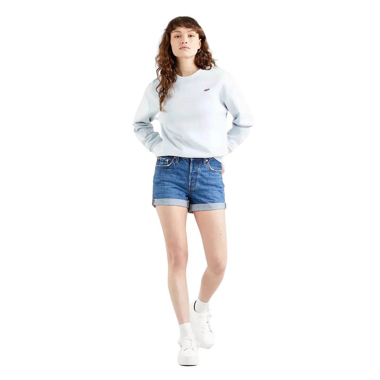 Shorts Levi's 501 Risvolto Blu