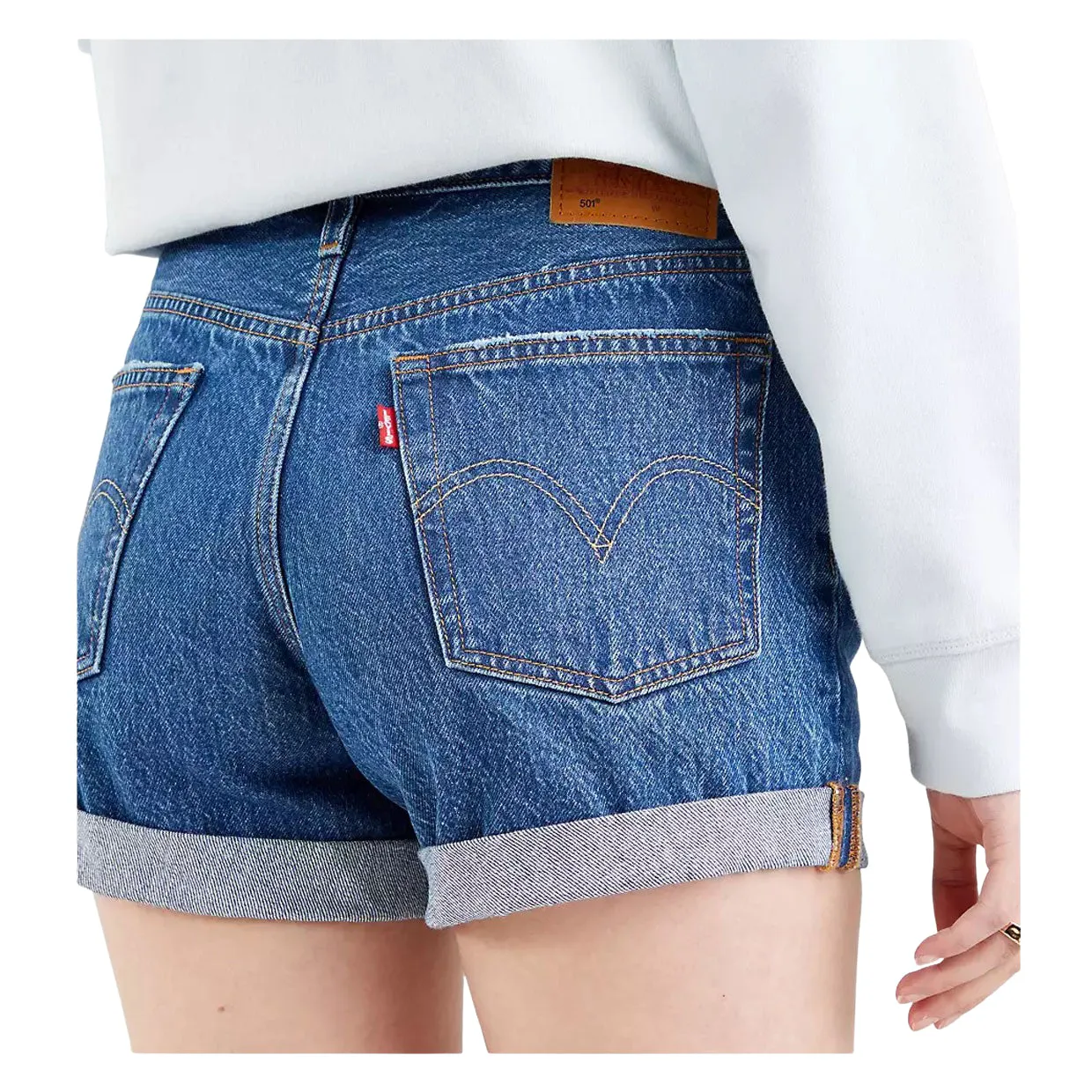 Shorts Levi's 501 Risvolto Blu