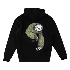 Sloth Pullover Hoodie - Black/Sage