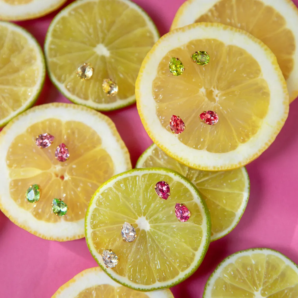 Superpetite Drop Earrings / Citrus Green