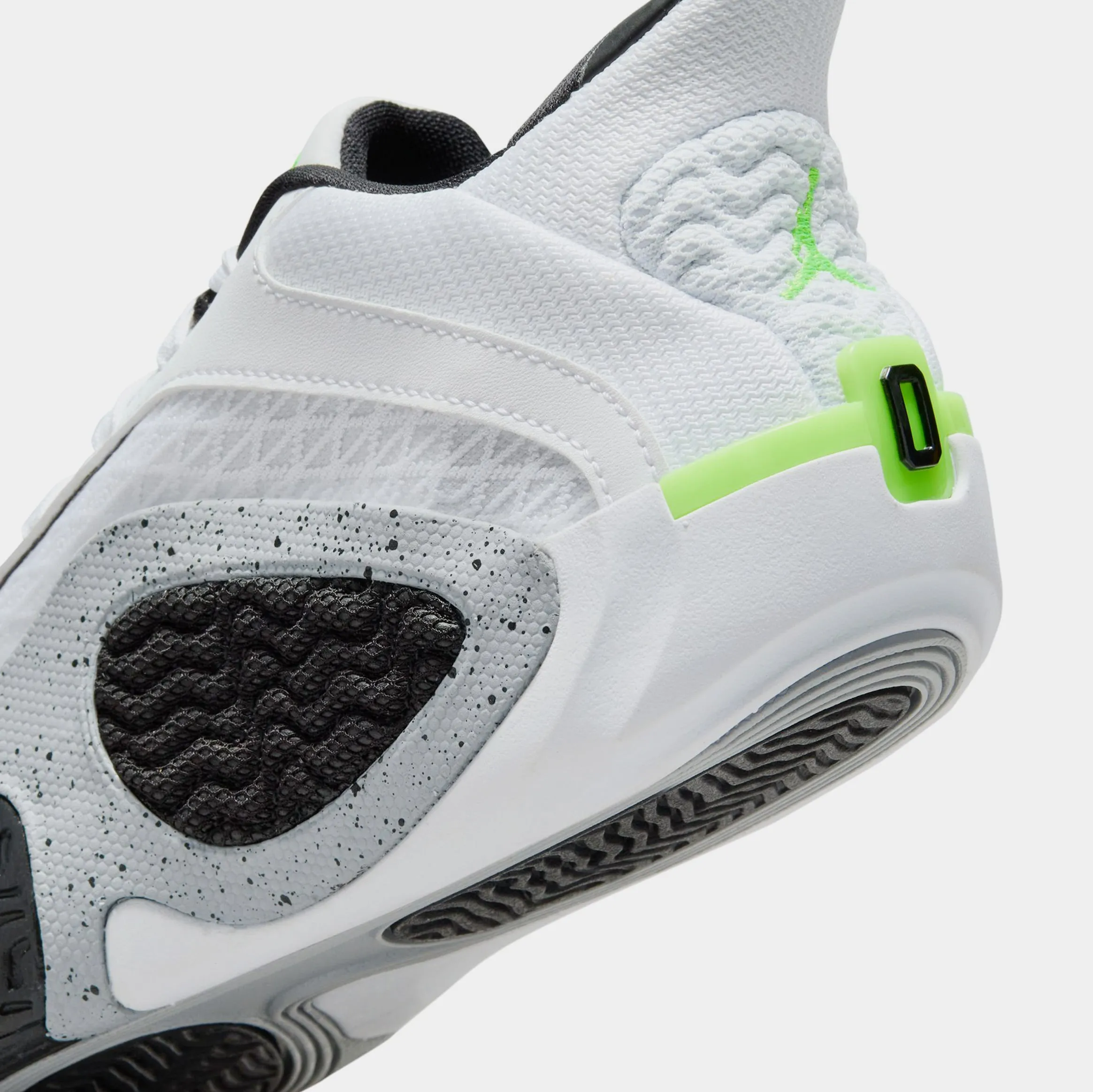 Tatum 2 Grade School Basketball Shoes (White/Electric Green/Black/Wolf Grey)