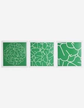 Teach YE-93, 94 & 95 Triptych Green