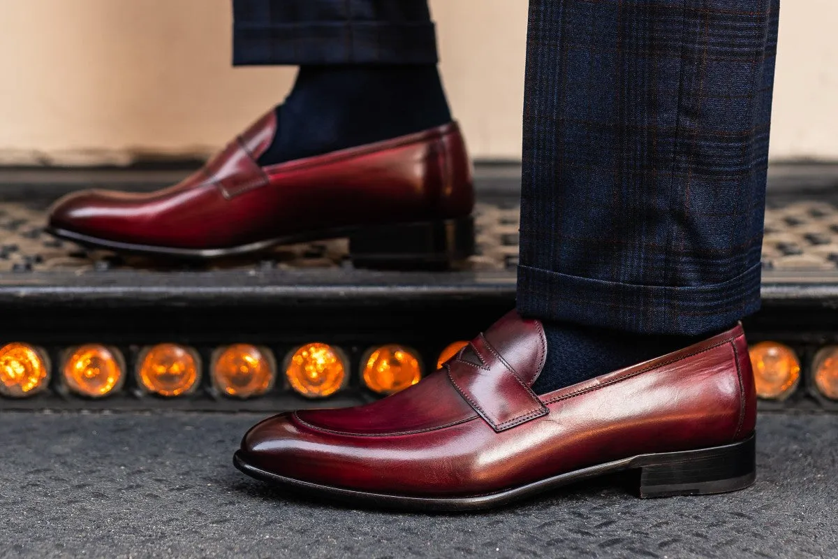 The Stewart Penny Loafer - Oxblood