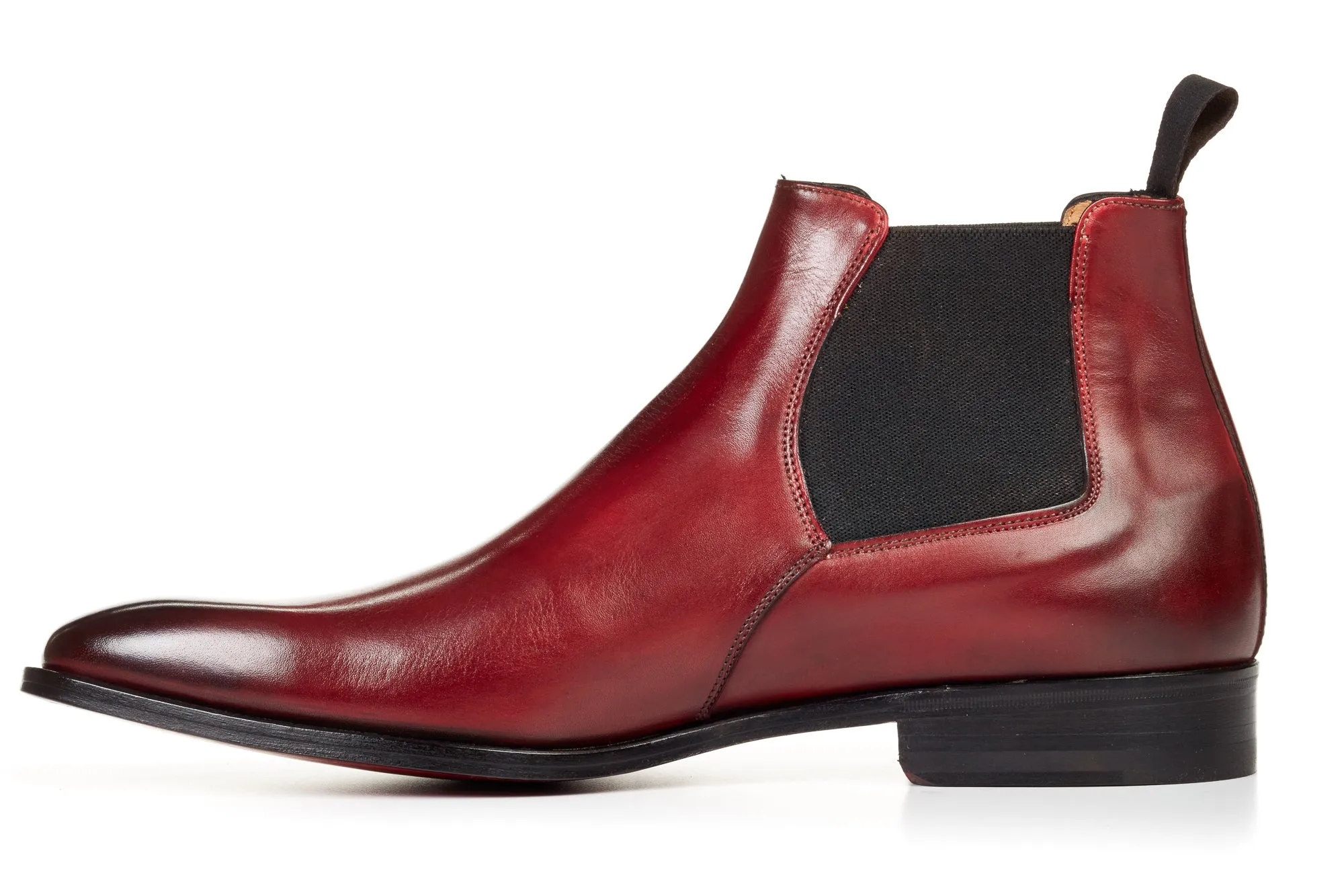 The Wayne Low-Cut Chelsea Boot - Oxblood