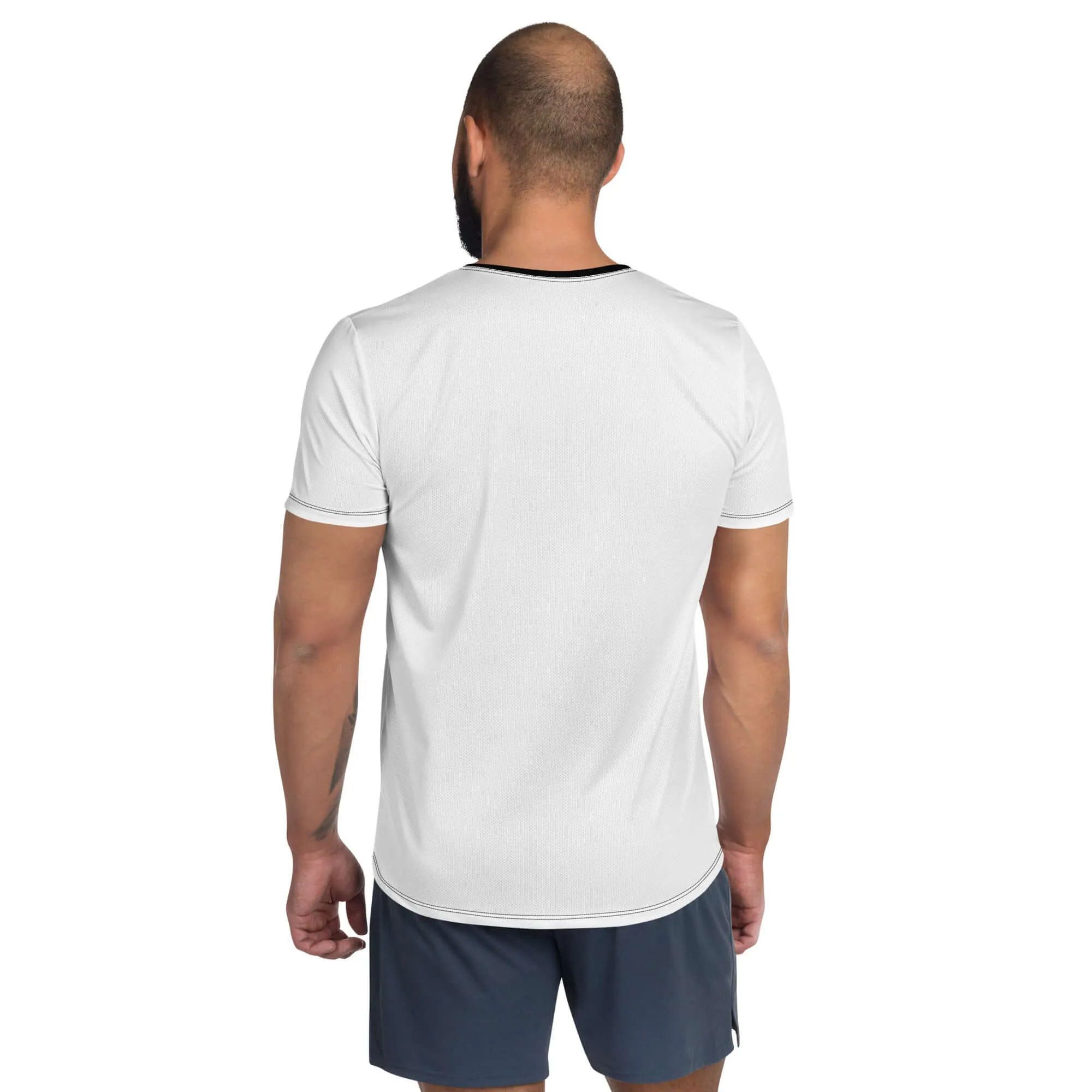 TOV Herren Sport T-Shirt FIRST (Weiß/Schwarz)