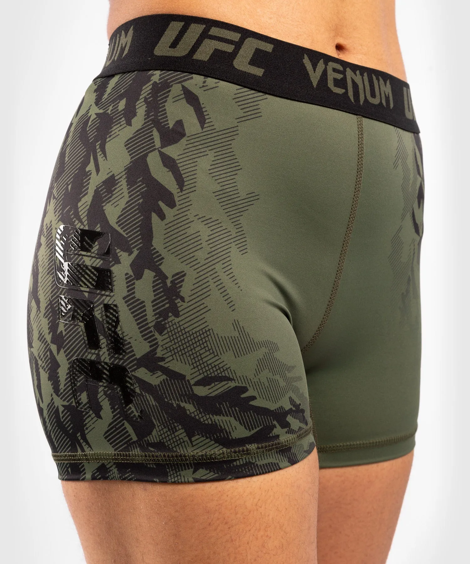 UFC Venum Authentic Fight Week Women's Performance Vale Tudo Shorts - Khaki