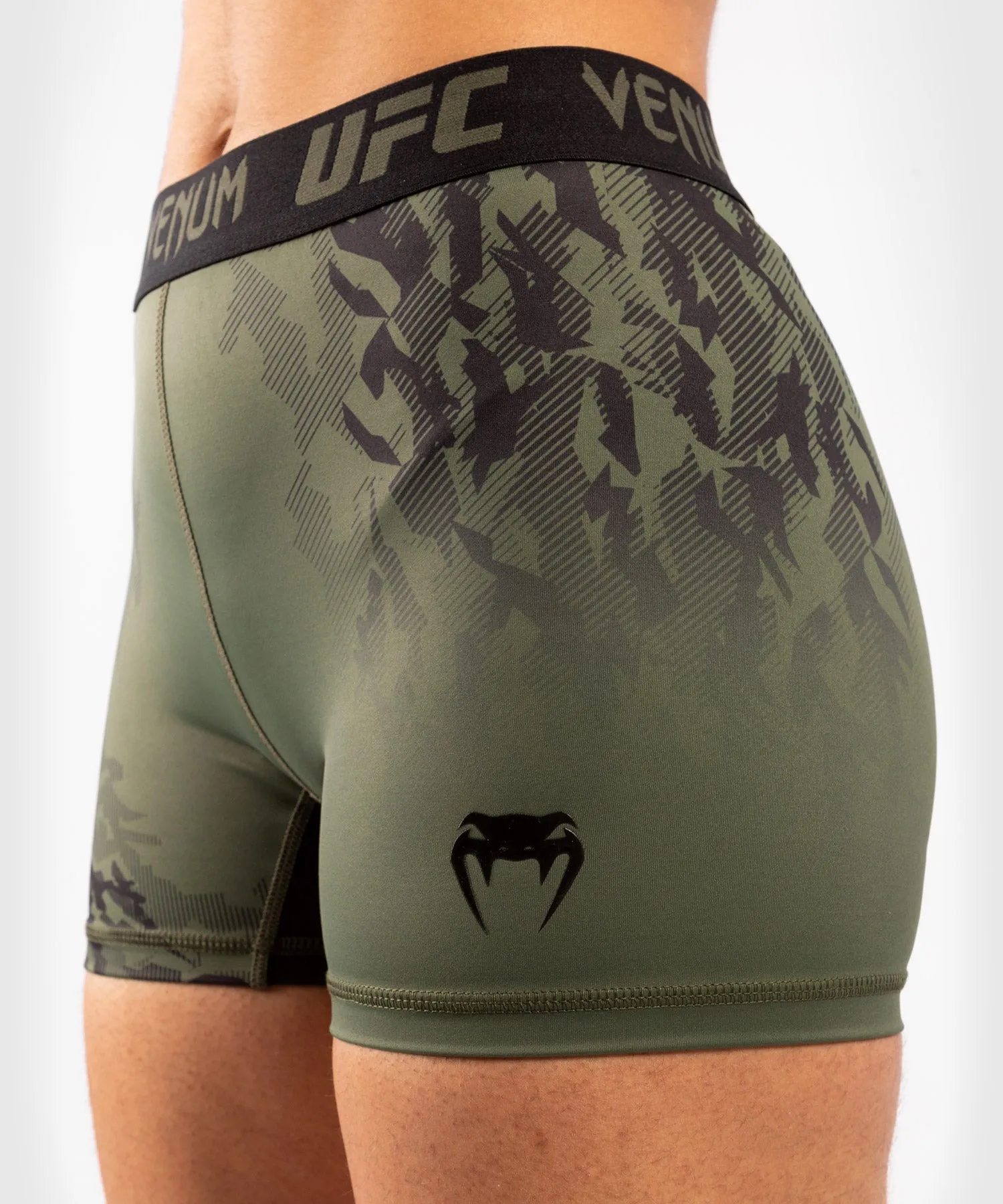 UFC Venum Authentic Fight Week Women's Performance Vale Tudo Shorts - Khaki