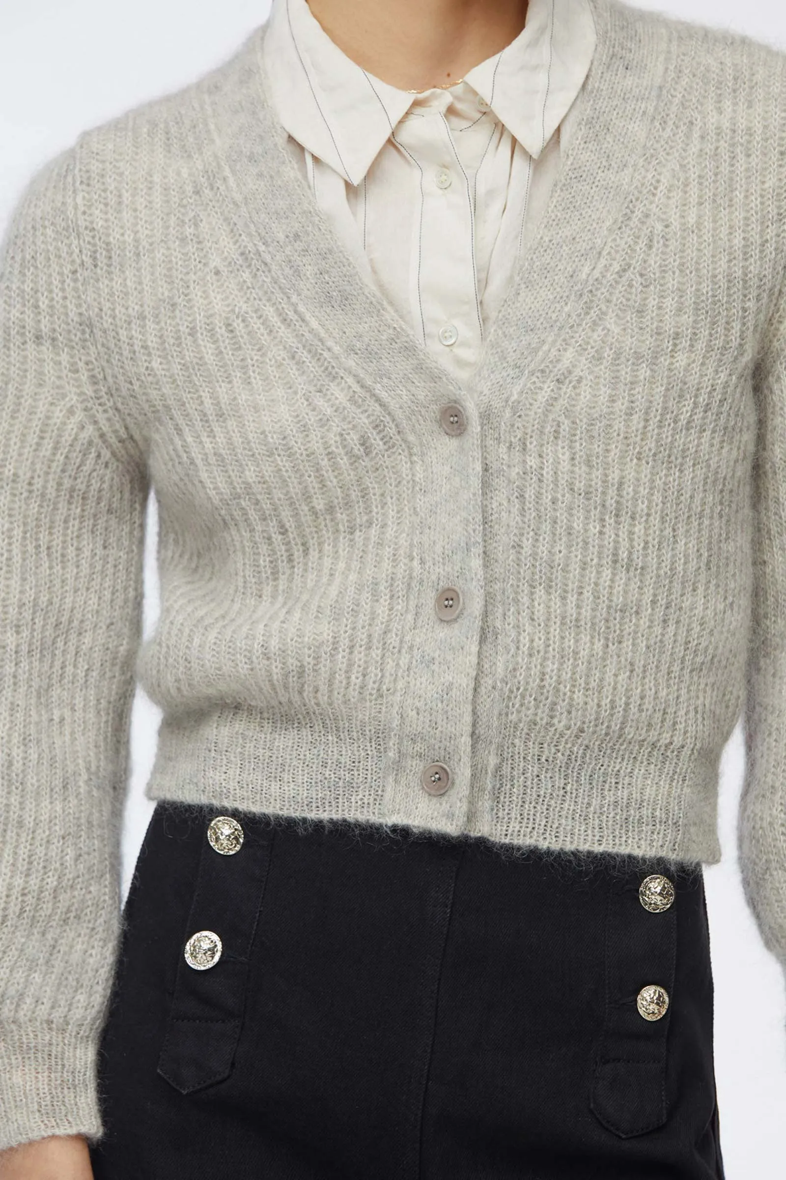 Whitney Mohair-Blended Cardigan